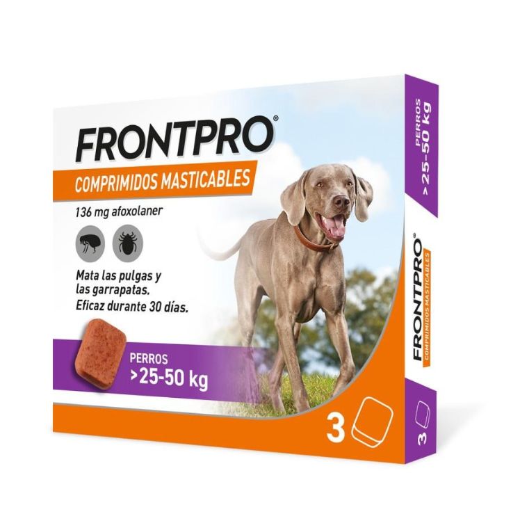 Frontpro Comprimidos Masticables Antiparasitarios Perros de 25 a 50 kg (11 mg)