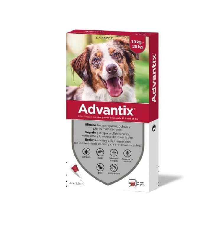 Advantix Pipetas Spot On para Perro de más de 25 Kg