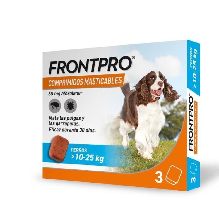 Frontpro Comprimidos Masticables Antiparasitarios Perros de 10 a 25 kg (68 mg)
